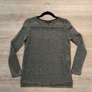 Topshop Black and Gold Top